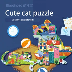Wholesale animals 100% Eco-friendly cardboard educational toys children puzzle kids