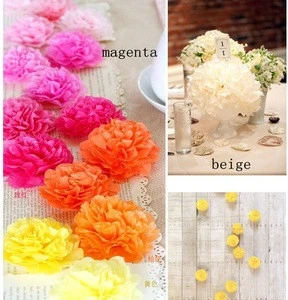 Wholesale Beautiful Party And Wedding Decorations Tissue Paper Pom Poms