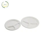 Wholesale Bleached Bagasse Pulp Round Sahpe White Paper Food Tray