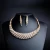 Import Wholesale bridal jewelry 18K gold rhinestone wedding jewelry set from China