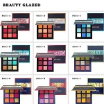 Wholesale Cheap Beauty Glazed 9 Colors Eye Shadow Waterproof Shimmer Glitter Pigment Palette Makeup Eyeshadow