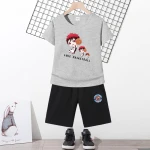 Wholesale childrens clothes 2-7 year boys summer clothes baby boy clothes boys tshirt