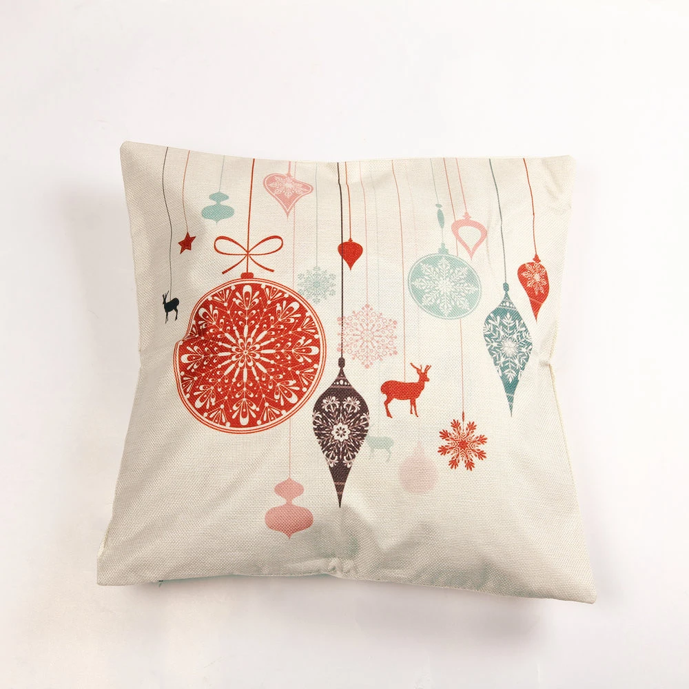 Wholesale Custom Printed Cover Christmas Pillow Case