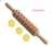 Import Wholesale customized size wooden embossing engraved rolling pin from China