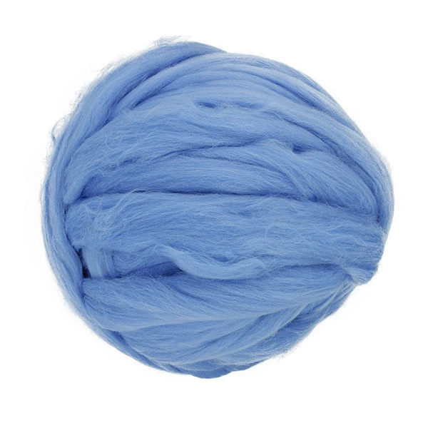 Wholesale Eco-friendly dyed bulky 100% merino wool fiber