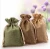 Import Wholesale Factory Price Small Jute Burlap Sack Jewelry Bag Linen jute Gift Drawstring Bag from China