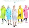 Wholesale Fashion Thicken EVA Raincoat outdoor adult windbreaker hiking poncho rain gear custom