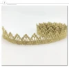 Wholesale gold metallic lace trim with high quality for garment accessories