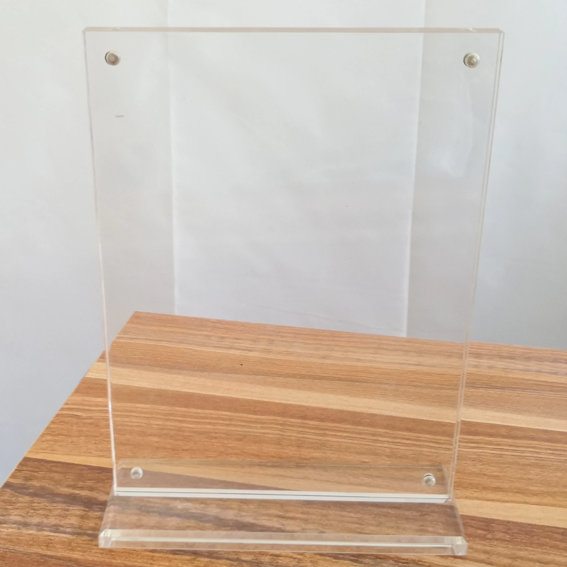 wholesale high quality clipboard t shape table stand menu holder with base