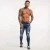 Import wholesale new fashion super skinny men jeans, Hot sale ripped destory distressed brand jeans for men from China