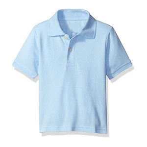 Wholesale OEM Children Clothes Cotton Baby Boys T Shirt Design Fashion Plain Custom Boys Polo Shirt