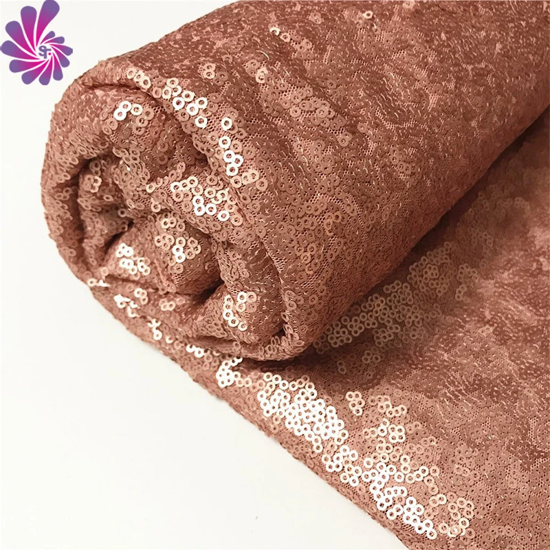 wholesale polyester sequin net embroidery fabric for wedding decoration