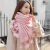 Import wholesale Pompom fur tassel Solid color scarves women stylish winter Keep warm neck wraps shawl cashmere scarf from China