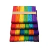wholesale wooden stick craft Colorful  package popsicle craft ice cream sticks