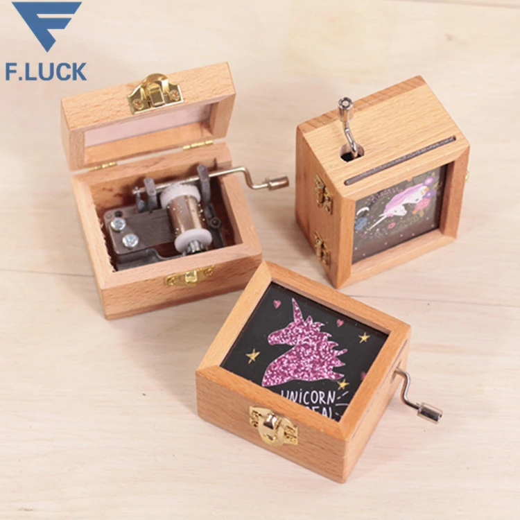 wholesale/custom wooden cartoon music box