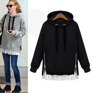 Winter warm high quality plain hoodies women for wholesale cheap bulk sweat shirts