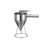 With Rack Cupcakes Waffles Octopus Balls Tool Baking Tool Cooking Utensils Stainless Steel Funnel baking funnel