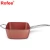 Import Woll cookware 20cm nonstick copper deep square casserple pot pan cooking pot with glass lid from China