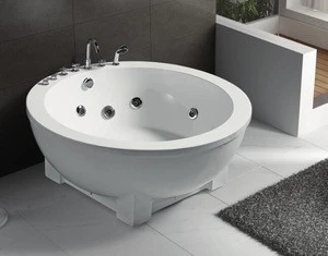 WOMALuxury Acrylic bathtub with jacuzzi Round massage air bubble bathtub  Q414