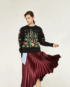 Women Clothing 2018 Stylish High Waist Formal Long Maxi Pleated Skirts Women