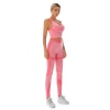Womens seamless active wear fitness gym workout yoga clothes set