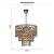 Import Wood Bead Chain Classic Popular Metal Rust Frame Wooden Pendant Light for Coffee Bar Decoration from China