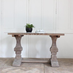 wooden living room furniture french vintage rustic console table