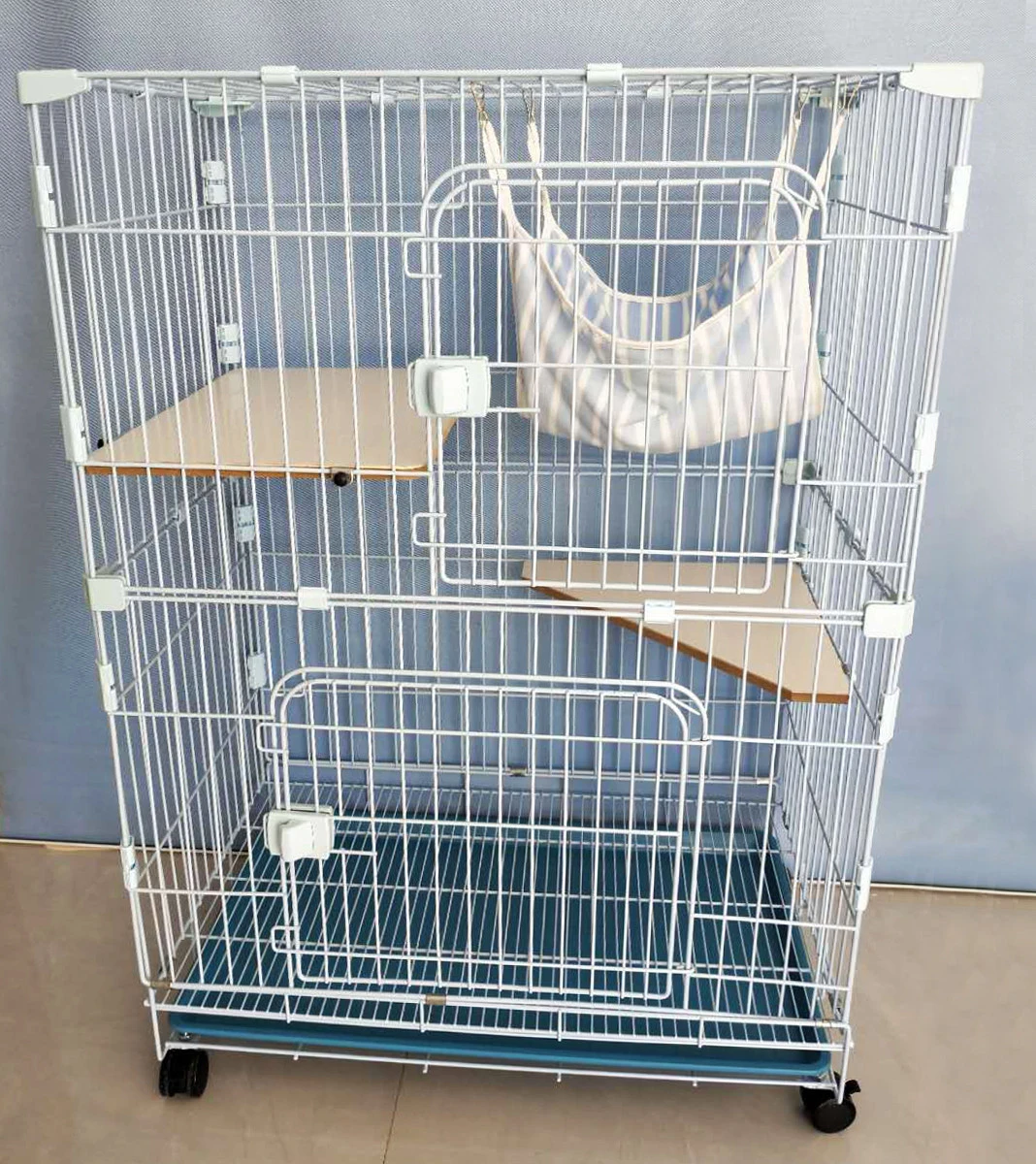 WT902 High Quality Cat Cattery Large 2 layers pet Cat Cage Veterinary Breathable Cat Cages