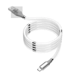 WUXIAN 2020 Best Sellers Magnetic self-winding roiling reel cable phone charger data cables for iphone X Xr 7 8 with package