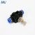 Import XAKJ PA Air Flow Speed Control Valve Plastic Blue pneumatic fittings Air Speed Controllers Push-to-connect tube fitting from China