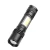Import XHP50+COB LED Push Switch Built-in 1800 mAh Lithium Battery Telescopic Zoom Strong Light Flashlight With Pen Holder from China