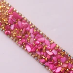 YALI Rhinestone Trim Hotfix By The Yard For Shoes