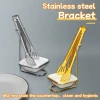 YITIAN Factory Various Size Metal Tongs Three-wire Food Clip Kitchen Utensils Golden/Sliver 304 Stainless Steel Food Tongs