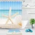 Import Yutong Ready Made 90gsm Polyester 3D Printing Curtain Waterproof Fabric Bathroom Printed Staifish Shell Beach Shower  Curtains from China