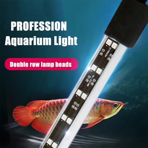 Zaohetian Fish Tank Light 112cm 25W RGB with UV Golden Arowana Red Arowana Aquarium led lamp Arowana Light Waterproof Light