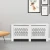 Import ZJH Modern radiator cover white heater cover home mdf radiator cover from China