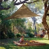 ZY-SS0011 16 x 16 x 16 Sun Shade Sail Triangle Canopy, UV Block for Outdoor Patio Garden