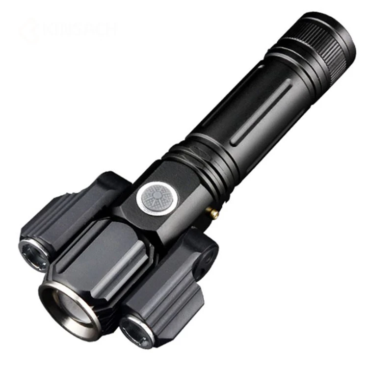 1000 Lumens Aluminum Alloy High Power Rechargeable Flashlight Torch 18650 Super Bright Zoom Torch Tactical  LED Flashlight