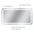 Import 2023 rectangle frameless smart illuminated Mirror touch sensor color changing LED Bathroom Mirror manufacturer from China
