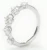 Import one row ring in white gold from China