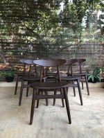 Black radial chair