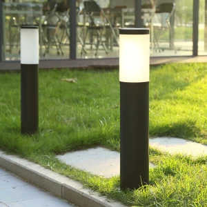 Highlux outdoor Simple 0.6m 0.8m Round LED Bollard Lamp with E27 Bulb