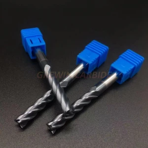Tungsten Carbide End Mill with 4 Flutes