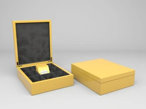 High-Gloss-Lacquer 9 Compartment Teabag Box