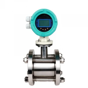 stainless steel 4-20mA output mag meter flange wafer connection magnetic flow meter