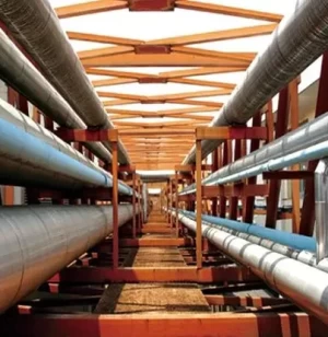 Petrochemical Heavy Steel Structural Fabrication Services Pipe Rack Gas Pipeline
