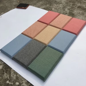 hot selling leather acoustic panels soundproofing materials fabric wall panels fireproof for cinema theater