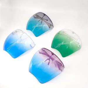 adjustable Clear Plastic glasses frame Visor Industrial Safety Protective Anti-fog Face Shield