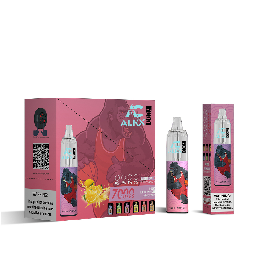 Buy Alkx X004 7000+ Puffs Chimpanzees Vape 10ml Liquid Rechargeable ...