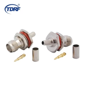 TNC female connector bulkhead mount for RG316 cable